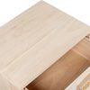 DRW Sifonier Kommode mit 4 Schubladen, aus MDF-Holz und natürlicher Weide, 40 x 30 x 91 cm Bild 3