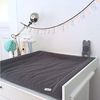 Blausberg Baby - Bezug kompatibel mit IKEA-Wickelauflage Vädra 74x80 cm – in Dunkelgrau - aus 100% Baumwolle-Musslin, Oeko-Tex ® Standard 100 zertifiziert Bild 2