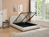 Vente-unique - VANARI Bett Stoff Weiß - B 215 cm x H 95 cm x L 141 cm Bild 2