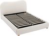 Vente-unique - VANARI Bett Stoff Weiß - B 215 cm x H 95 cm x L 141 cm Bild 3