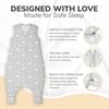 Mama Cheetah Baby Schlafsack mit Füße 0.5 TOG, Sommerschlafsack, Bio-Baumwolle Baby Schlafsäcke ohne Ärmeln Babyschlafsack mit Beinen für Säugling Kinder Junge Mädchen, 70cm (Baby Höhe 80-90cm) Bild 3