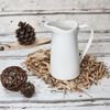 MamboCat Becher MamboCat Milchkrug CREME 0,5L Steingut cremeweiß Saft-Karaffe Kanne, Steingut Bild 3