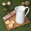 MamboCat Becher MamboCat Milchkrug CREME 0,5L Steingut cremeweiß Saft-Karaffe Kanne, Steingut Bild 5