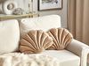 Kissen 2er Set Ohne Muster CONSOLIDA Samtstoff 47 x 35 cm Sandbeige Bild 2