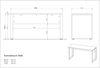 Germania Schreibtisch 5008-630 GW-Adrano , in Kaschmir/Schwarz, mit Metallkufen, 150 x 74 x 60 cm (BxHxT) Bild 3