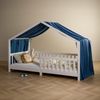 IDIMEX Betthimmel LIAN, Betthimmel Hausbett Deko, Musselin Baldachin aus 100% Baumwolle blau Bild 2