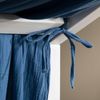 IDIMEX Betthimmel LIAN, Betthimmel Hausbett Deko, Musselin Baldachin aus 100% Baumwolle blau Bild 4