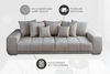 riess-ambiente Big-Sofa ELEGANCIA 285cm champagner / beige, Einzelartikel 1 Teile, XXL Couch · Samt · mit Federkern · inkl. Kissen · Design Bild 5