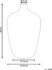 Blumenvase KACHORI Glas 40 cm Silber Bild 3