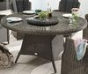 Destiny Garten-Essgruppe LUNA, (19-tlg, 6x Sessel, 1x Tisch, 1x Drehteller, inkl. Auflagen), Aluminium, Polyrattan Bild 2