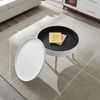 Couchtisch Bongard in glatter Optik Ø60x45 cm Weiß [en. casa] Bild 3