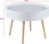 Couchtisch Bongard in glatter Optik Ø60x45 cm Weiß [en. casa] Bild 2