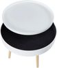 Couchtisch Bongard in glatter Optik Ø60x45 cm Weiß [en. casa] Bild 5