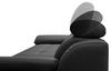 CAVADORE Schlafsofa Aniamo in Leder / Ecksofa mit Schlaffunktion, Kopfteilverstellung und großem Longchair / 270 x 80 x 165 / Kunstleder, Schwarz Bild 5