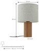 Lindby Tischleuchte Kimiko, Holz IP20, 1 x 15 W LED Bild 4