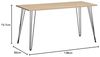Schildmeyer Schreibtisch Emmik 702039, weißeiche Dekor, 138 x 60 x 73,7 cm Bild 3