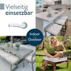 Beautissu Stuhlkissen 4er Set Bodenkissen Sitzkissen Mila, 50x50cm, Natur, Matratzenkissen 10cm, 100% Baumwolle Stuhlkissen Indoor & Outdoor Bild 5