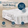 Beautissu Stuhlkissen 4er Set Bodenkissen Sitzkissen Mila, 50x50cm, Natur, Matratzenkissen 10cm, 100% Baumwolle Stuhlkissen Indoor & Outdoor Bild 4