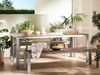 Gartentisch Set NARDO 180x90x75 cm Heller Holzfarbton Bild 2