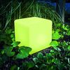 esotec LED Gartenleuchte Solar Würfelleuchte Smart Cube, 18cm, 7 Leuchtfarben, outdoor 106100, 7 Lichtfarben, Dauerlicht oder Farb-Wechsellicht, automatisches Einschalten bei Dämmerung, LED fest integriert, tageslichtweiß, blau, violett, rot, gelb, grü... Bild 4