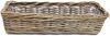 Rattan Pflanzkasten "Koboo Grey" 60 cm lang, grau, Balkonkasten, Blumenkasten für Draußen, Pflanzgefäß Bild 2