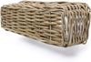 Rattan Pflanzkasten "Koboo Grey" 60 cm lang, grau, Balkonkasten, Blumenkasten für Draußen, Pflanzgefäß Bild 4