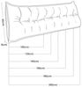 VERCART Großes Bettkissen für Seitenschläfer, 180,0 cm, Elfenbein Bild 5
