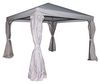 Greemotion Pavillon Portland hellgrau-Gartenpavillon 3x3 m-Faltpavillon mit Seitenwänden-Partyzelt rechteckig mit Moskitonetz-Festzelt für den Garten, 20,3 x 4,3 x 2,2 cm Polyester Faltpavillon Bild 1