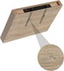 EUGAD Wandregal Wandboard 2er Set Hängeregal Holz Board Modern Eiche Gelb 25 x 23 x 3,8 cm 0112QJ-2 Bild 5
