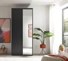 Drehtürenschrank >LOBATO< in Graphit - 101,7x225x52cm (BxHxT) Bild 5