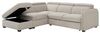 Vente-unique - Ecksofa mit Schlaffunktion und Hocker - Stoff - Beige - BALOTIA Bild 4