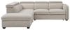 Vente-unique - Ecksofa mit Schlaffunktion und Hocker - Stoff - Beige - BALOTIA Bild 3