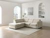 Vente-unique - Ecksofa mit Schlaffunktion und Hocker - Stoff - Beige - BALOTIA Bild 5