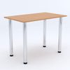 70x50 | Esszimmertisch - Esstisch - Tisch mit Chrombeinen - Küchentisch - Bürotisch | BAYERISCHE BUCHE Bild 2