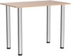 70x50 | Esszimmertisch - Esstisch - Tisch mit Chrombeinen - Küchentisch - Bürotisch | BAYERISCHE BUCHE Bild 4