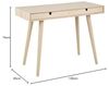 AC Design Furniture Lena Schreibtisch, B: 100 x T: 45 x H: 74 cm, Natur, Massiv/Furnier Eiche, 1 Stk. Bild 3