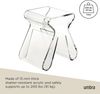 322720-165 - MAGINO Hocker mit integriertem Zeitschriftenständer, transparent Bild 5