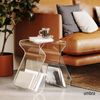 322720-165 - MAGINO Hocker mit integriertem Zeitschriftenständer, transparent Bild 2