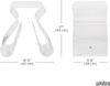 322720-165 - MAGINO Hocker mit integriertem Zeitschriftenständer, transparent Bild 3