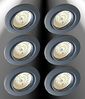 TRANGO LED Einbauleuchte, 6er Set 6729-061M36K LED Einbaustrahler Anthrazit matt inkl. 6x 5 Watt CCT Farbtemperatur Steuerung 2700K-4000K-6500K LED Modul, Einbauspot, Deckenleuchte, Downlight, Deckenlampe Bild 3