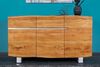 riess-ambiente Sideboard MAMMUT 135cm honigfarben (Einzelartikel, 1 St), Massivholz · Anrichte · Baumkante · Edelstahl · Kufen · Wohnzimmer Bild 4