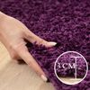 Carpettex 'Unicolor' Hochflor-Teppich, Höhe: 30 mm, Shaggy Langflor, Violett, 60 x 110 cm (Läufer) Bild 5