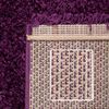 Carpettex 'Unicolor' Hochflor-Teppich, Höhe: 30 mm, Shaggy Langflor, Violett, 60 x 110 cm (Läufer) Bild 4