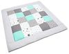 Krabbeldecke Patchworkdecke - Spieldecke - Laufgittereinlage - Decke, Amilian, Spielmatte, Matte, Krabbelmatte, als Geschenk für Baby, Kinder Bild 5