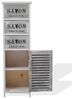 Rebecca Mobili Highboard, Schrank für Bad Küche, Weiß, Design Shabby, mit 3 Schubladen und 1 Tür, Wohneinrichtung – Maße: 102 x 32 x 27 cm (HxLxB) – Art. RE6089 Bild 5