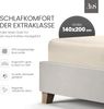 Bettwaesche-mit-Stil Mako-Satin Spannbettlaken natur 140x200cm Bild 2