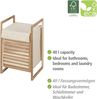 Wäschekorb aus Holz mit Stoffsack ACINA, 56 L, Wenko Bild 5