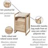 Wäschekorb aus Holz mit Stoffsack ACINA, 56 L, Wenko Bild 4