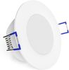 linovum LED Einbaustrahler 6er Set flache WEEVO LED Einbauleuchten Downlights 2700K 3,5W 230V, Warmweiß Bild 2