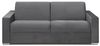 Vente-unique - CALITO Sofa SamtStoff Grau - B 223 cm94 cm x H 85 cm x L 216 cm Bild 2
